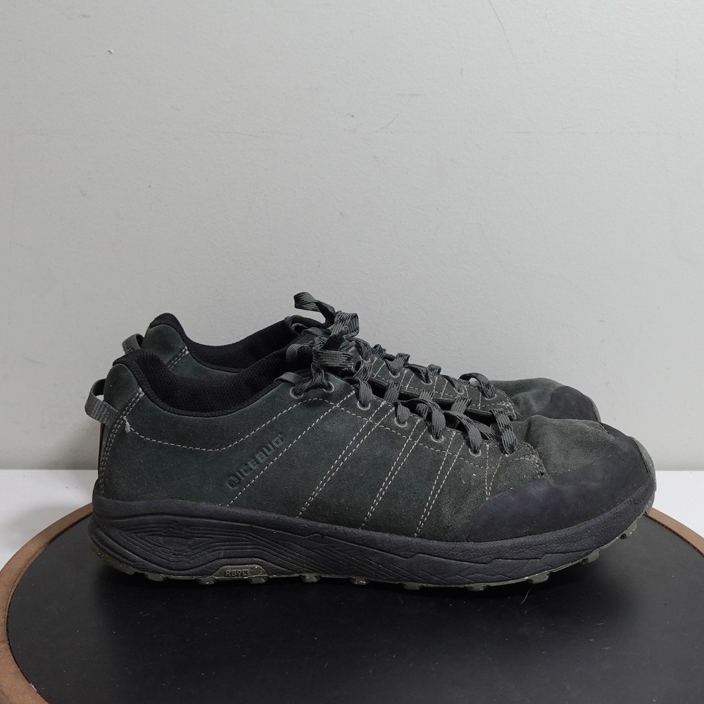 Icebug Tind RB9X Hiking Shoes Men 11.5 Gray Suede Trail Grip Outdoor Performance